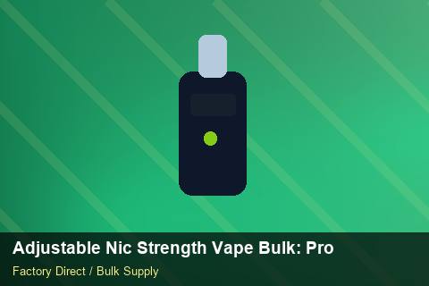 Adjustable Nic Strength Vape Bulk — Adjustable Nic Strength Vape Bulk: Product Launch Playbook — Colour Matching photo 1
