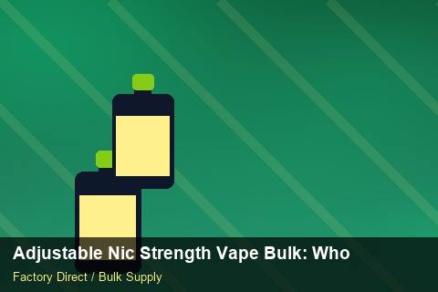 Adjustable Nic Strength Vape Bulk — Adjustable Nic Strength Vape Bulk: Wholesale Price — Artwork Specs photo 2