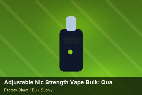 Adjustable Nic Strength Vape Bulk — Adjustable Nic Strength Vape Bulk: Quality Inspection Checklist — Artwork Specs photo 1