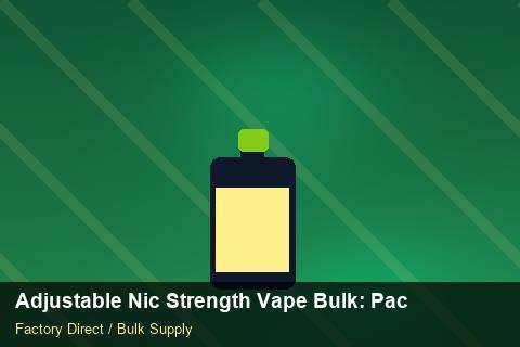 Adjustable Nic Strength Vape Bulk — Adjustable Nic Strength Vape Bulk: Packaging Standards — Artwork Specs photo 1