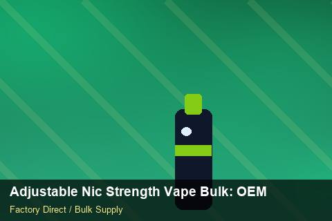 Adjustable Nic Strength Vape Bulk — Adjustable Nic Strength Vape Bulk: OEM & ODM Service — Artwork Specs photo 2
