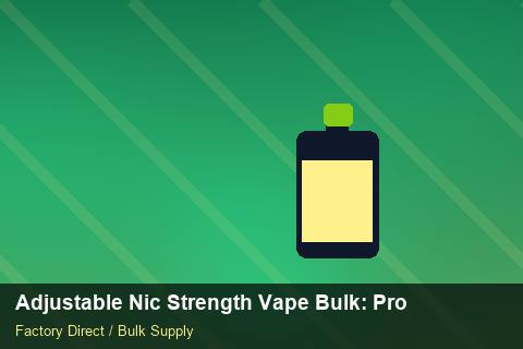 Adjustable Nic Strength Vape Bulk — Adjustable Nic Strength Vape Bulk: Production Capacity — Artwork Specs photo 1