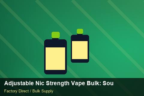 Adjustable Nic Strength Vape Bulk — Adjustable Nic Strength Vape Bulk: Sourcing Workflow — Artwork Specs photo 2