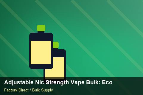 Adjustable Nic Strength Vape Bulk — Adjustable Nic Strength Vape Bulk: Eco-Friendly Materials — Artwork Specs photo 1