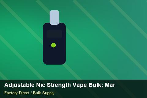 Adjustable Nic Strength Vape Bulk — Adjustable Nic Strength Vape Bulk: Market Comparison — Artwork Specs photo 1