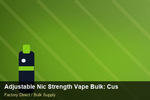 Adjustable Nic Strength Vape Bulk — Adjustable Nic Strength Vape Bulk: Customs Documentation — Carton Printing photo 1