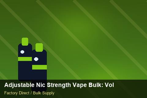 Adjustable Nic Strength Vape Bulk — Adjustable Nic Strength Vape Bulk: Volume Pricing Tiers — Carton Printing photo 2