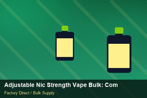 Adjustable Nic Strength Vape Bulk — Adjustable Nic Strength Vape Bulk: Compliance Standards — Carton Printing photo 2