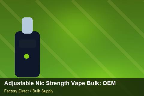 Adjustable Nic Strength Vape Bulk — Adjustable Nic Strength Vape Bulk: OEM & ODM Service — Carton Printing photo 1