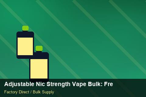Adjustable Nic Strength Vape Bulk — Adjustable Nic Strength Vape Bulk: Freight Insurance — Carton Printing photo 1