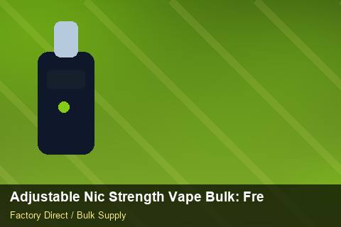 Adjustable Nic Strength Vape Bulk — Adjustable Nic Strength Vape Bulk: Freight Insurance — Carton Printing photo 2