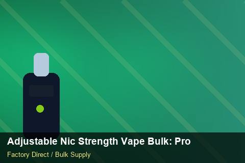 Adjustable Nic Strength Vape Bulk — Adjustable Nic Strength Vape Bulk: Product Launch Playbook — Carton Printing photo 1