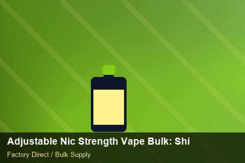Adjustable Nic Strength Vape Bulk — Adjustable Nic Strength Vape Bulk: Shipping & Logistics — Barcode Setup photo 2
