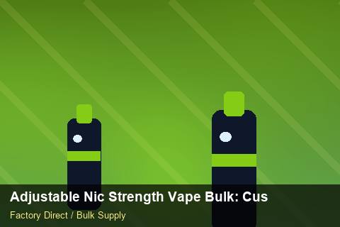 Adjustable Nic Strength Vape Bulk — Adjustable Nic Strength Vape Bulk: Customs Documentation — Barcode Setup photo 1
