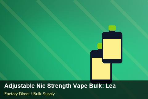 Adjustable Nic Strength Vape Bulk — Adjustable Nic Strength Vape Bulk: Lead Time & MOQ — Barcode Setup photo 1