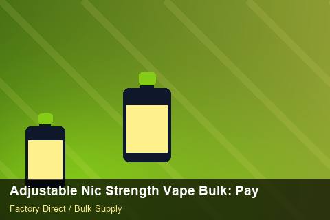 Adjustable Nic Strength Vape Bulk — Adjustable Nic Strength Vape Bulk: Payment Terms — Barcode Setup photo 1