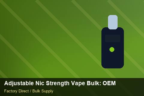 Adjustable Nic Strength Vape Bulk — Adjustable Nic Strength Vape Bulk: OEM & ODM Service — Barcode Setup photo 1
