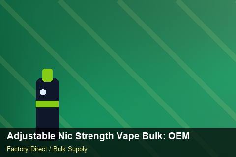 Adjustable Nic Strength Vape Bulk — Adjustable Nic Strength Vape Bulk: OEM & ODM Service — Barcode Setup photo 2
