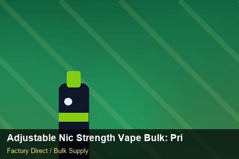 Adjustable Nic Strength Vape Bulk — Adjustable Nic Strength Vape Bulk: Private Label Options — Barcode Setup photo 1