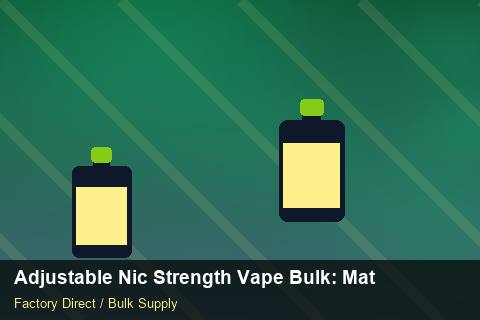 Adjustable Nic Strength Vape Bulk — Adjustable Nic Strength Vape Bulk: Material & Ingredients — Barcode Setup photo 1