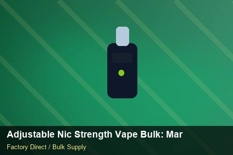 Adjustable Nic Strength Vape Bulk — Adjustable Nic Strength Vape Bulk: Market Comparison — Barcode Setup photo 1