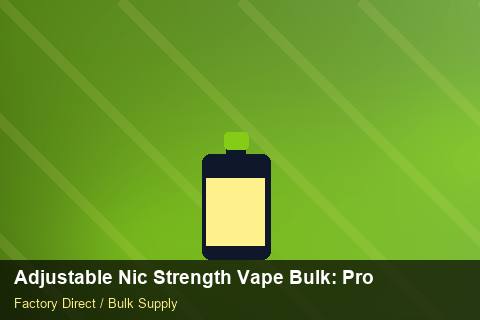 Adjustable Nic Strength Vape Bulk — Adjustable Nic Strength Vape Bulk: Procurement Checklist — Barcode Setup photo 1