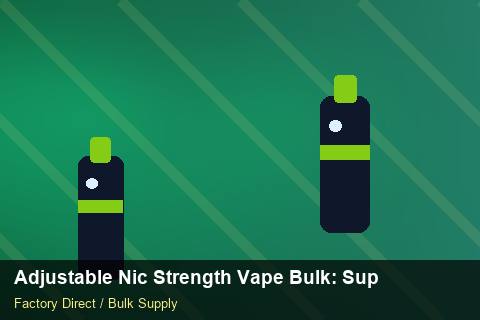 Adjustable Nic Strength Vape Bulk — Adjustable Nic Strength Vape Bulk: Supplier Vetting — Barcode Setup photo 1
