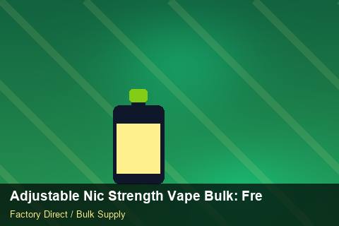 Adjustable Nic Strength Vape Bulk — Adjustable Nic Strength Vape Bulk: Freight Insurance — Barcode Setup photo 1
