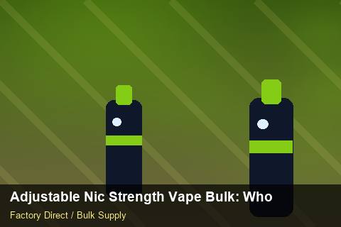 Adjustable Nic Strength Vape Bulk — Adjustable Nic Strength Vape Bulk: Wholesale Price — Serialisation photo 1