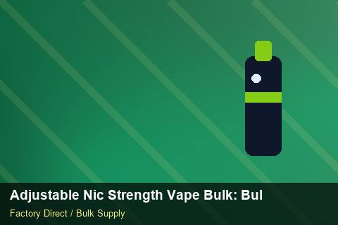 Adjustable Nic Strength Vape Bulk — Adjustable Nic Strength Vape Bulk: Bulk Supplier Guide — Serialisation photo 1