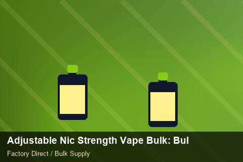 Adjustable Nic Strength Vape Bulk — Adjustable Nic Strength Vape Bulk: Bulk Supplier Guide — Serialisation photo 2