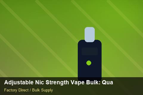 Adjustable Nic Strength Vape Bulk — Adjustable Nic Strength Vape Bulk: Quality Inspection Checklist — Serialisation photo 1