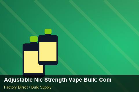 Adjustable Nic Strength Vape Bulk — Adjustable Nic Strength Vape Bulk: Compliance Standards — Serialisation photo 2