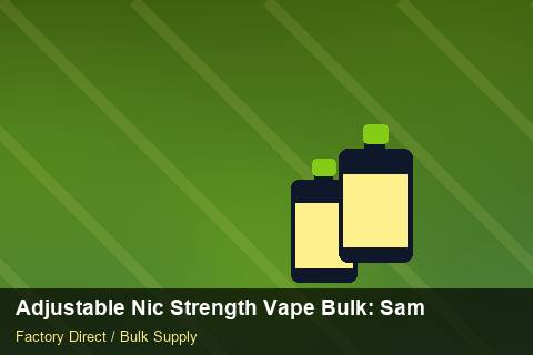 Adjustable Nic Strength Vape Bulk — Adjustable Nic Strength Vape Bulk: Sample Policy — Serialisation photo 2
