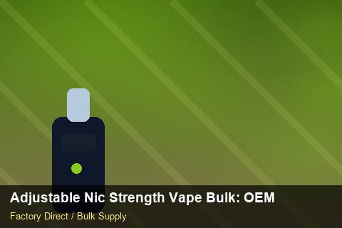 Adjustable Nic Strength Vape Bulk — Adjustable Nic Strength Vape Bulk: OEM & ODM Service — Serialisation photo 1