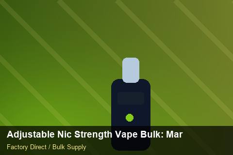 Adjustable Nic Strength Vape Bulk — Adjustable Nic Strength Vape Bulk: Market Trends 2026 — Serialisation photo 2