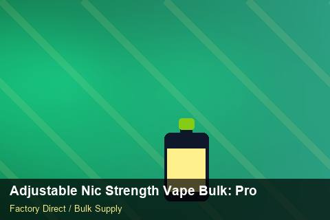 Adjustable Nic Strength Vape Bulk — Adjustable Nic Strength Vape Bulk: Production Capacity — Serialisation photo 1