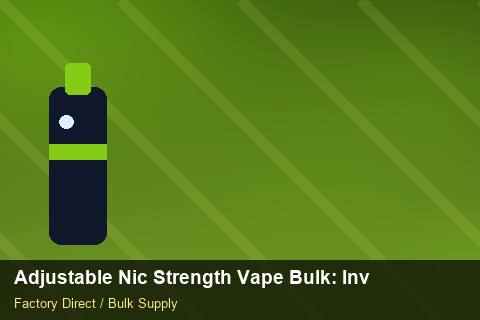 Adjustable Nic Strength Vape Bulk — Adjustable Nic Strength Vape Bulk: Inventory Management — Serialisation photo 1