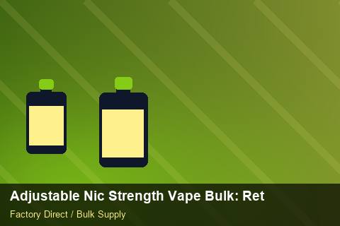 Adjustable Nic Strength Vape Bulk — Adjustable Nic Strength Vape Bulk: Returns & Warranty — Serialisation photo 2