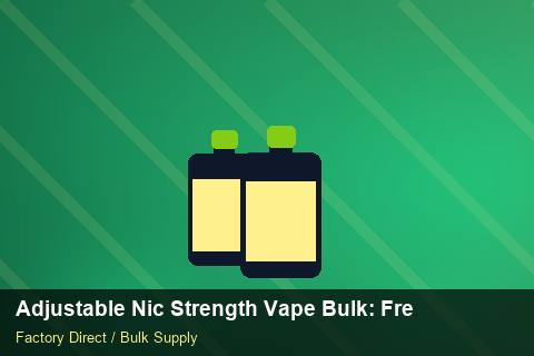 Adjustable Nic Strength Vape Bulk — Adjustable Nic Strength Vape Bulk: Freight Insurance — Serialisation photo 1