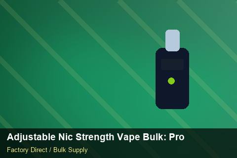 Adjustable Nic Strength Vape Bulk — Adjustable Nic Strength Vape Bulk: Product Launch Playbook — Serialisation photo 1