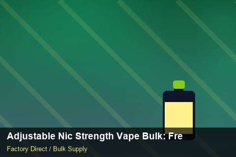Adjustable Nic Strength Vape Bulk — Adjustable Nic Strength Vape Bulk: Freight Insurance — Anti-Counterfeit photo 1