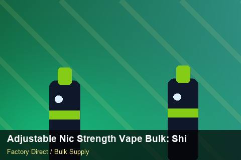 Adjustable Nic Strength Vape Bulk — Adjustable Nic Strength Vape Bulk: Shipping & Logistics — Child-Resistant Caps photo 1