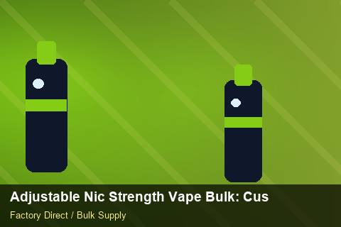 Adjustable Nic Strength Vape Bulk — Adjustable Nic Strength Vape Bulk: Customs Documentation — Child-Resistant Caps photo 1