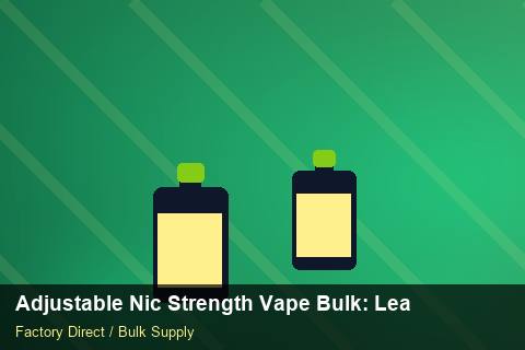 Adjustable Nic Strength Vape Bulk — Adjustable Nic Strength Vape Bulk: Lead Time & MOQ — Child-Resistant Caps photo 1