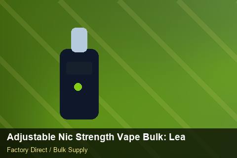 Adjustable Nic Strength Vape Bulk — Adjustable Nic Strength Vape Bulk: Lead Time & MOQ — Child-Resistant Caps photo 2