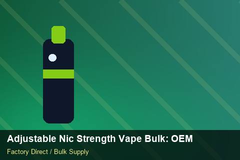 Adjustable Nic Strength Vape Bulk — Adjustable Nic Strength Vape Bulk: OEM & ODM Service — Child-Resistant Caps photo 2