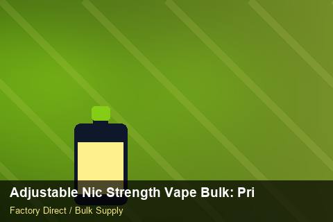 Adjustable Nic Strength Vape Bulk — Adjustable Nic Strength Vape Bulk: Private Label Options — Child-Resistant Caps photo 2