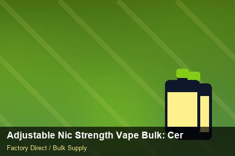 Adjustable Nic Strength Vape Bulk — Adjustable Nic Strength Vape Bulk: Certifications & MSDS — Child-Resistant Caps photo 1