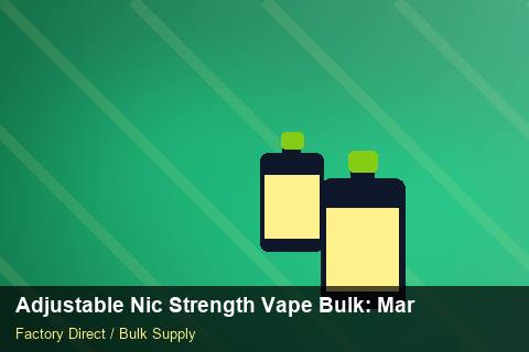 Adjustable Nic Strength Vape Bulk — Adjustable Nic Strength Vape Bulk: Margin Calculator — Child-Resistant Caps photo 1